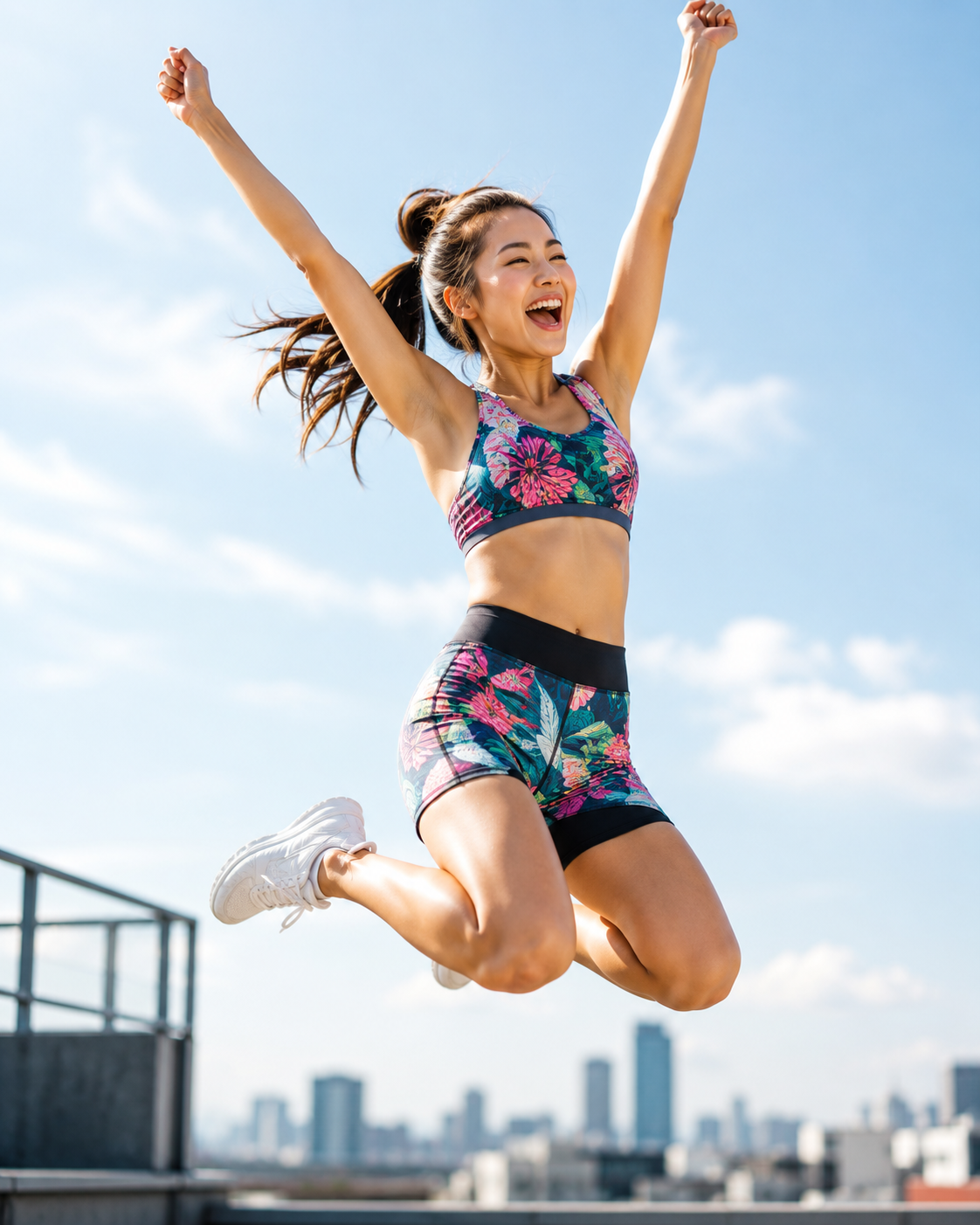 Persona activa y sonriendo